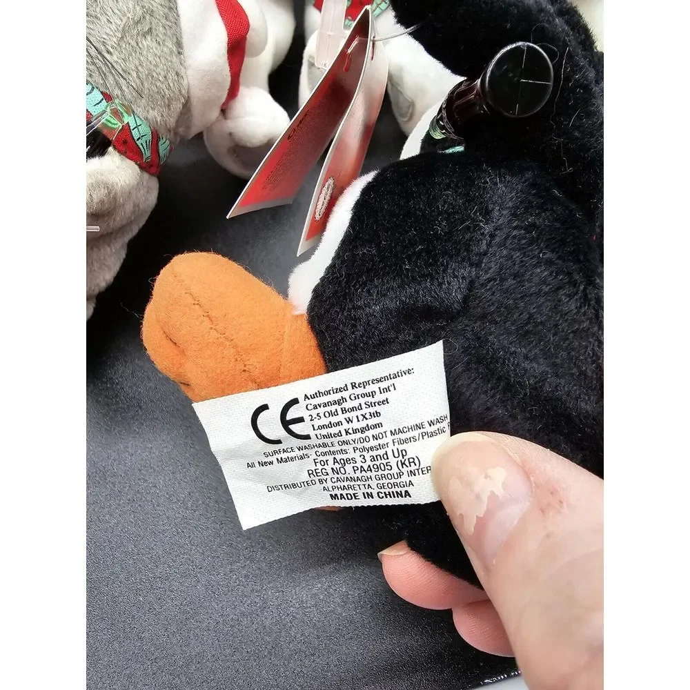 Lot Of 5 Vintage Coca Cola Beanie Plush Polar‎ Bear Seal Penguin Drinking Coke
